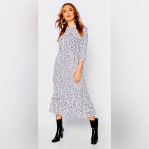 Time and True polka dot dress